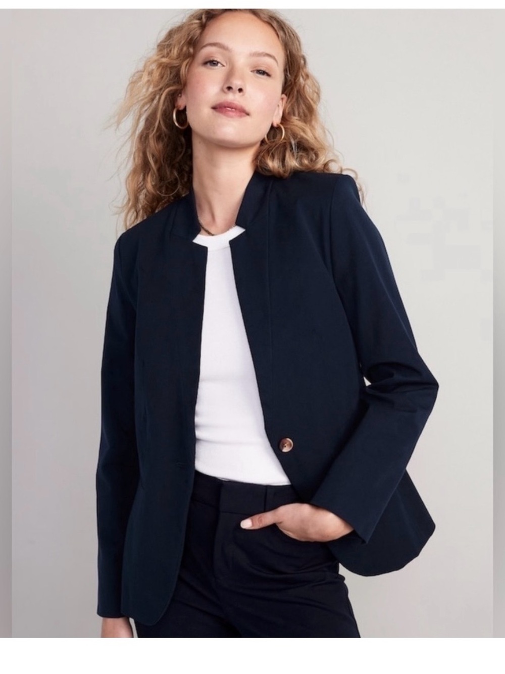 Old Navy Navy Single-Button Women's Blazer and pants